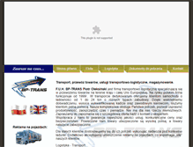 Tablet Screenshot of bp-trans.com.pl